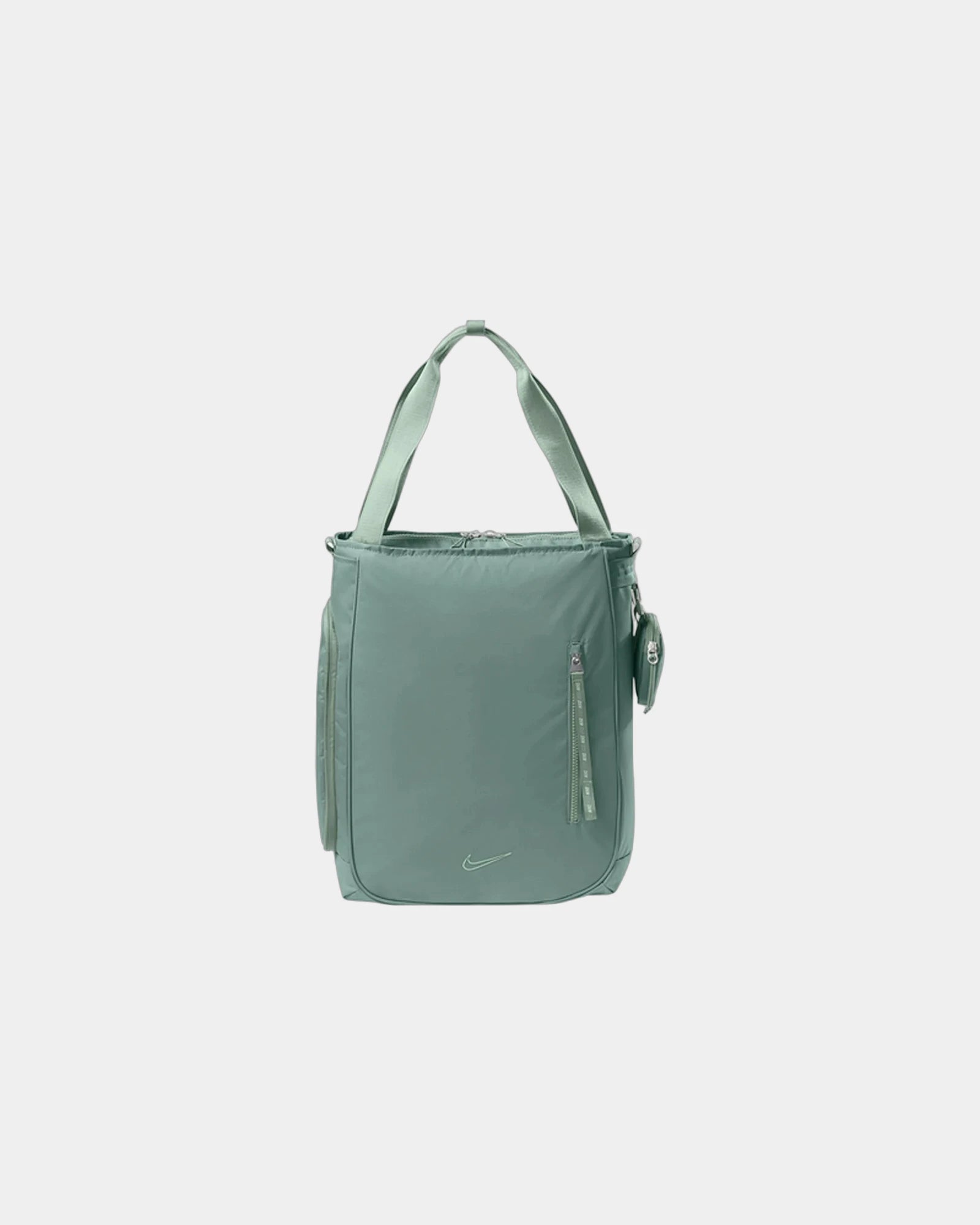 Custom 20L nylon Nike commute tote bag with laptop sleeve - Clay Green